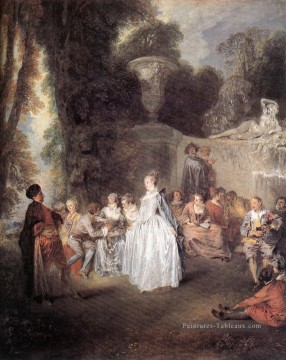 Rococo œuvres - Fêtes Venitiennes Jean Antoine Watteau classique rococo